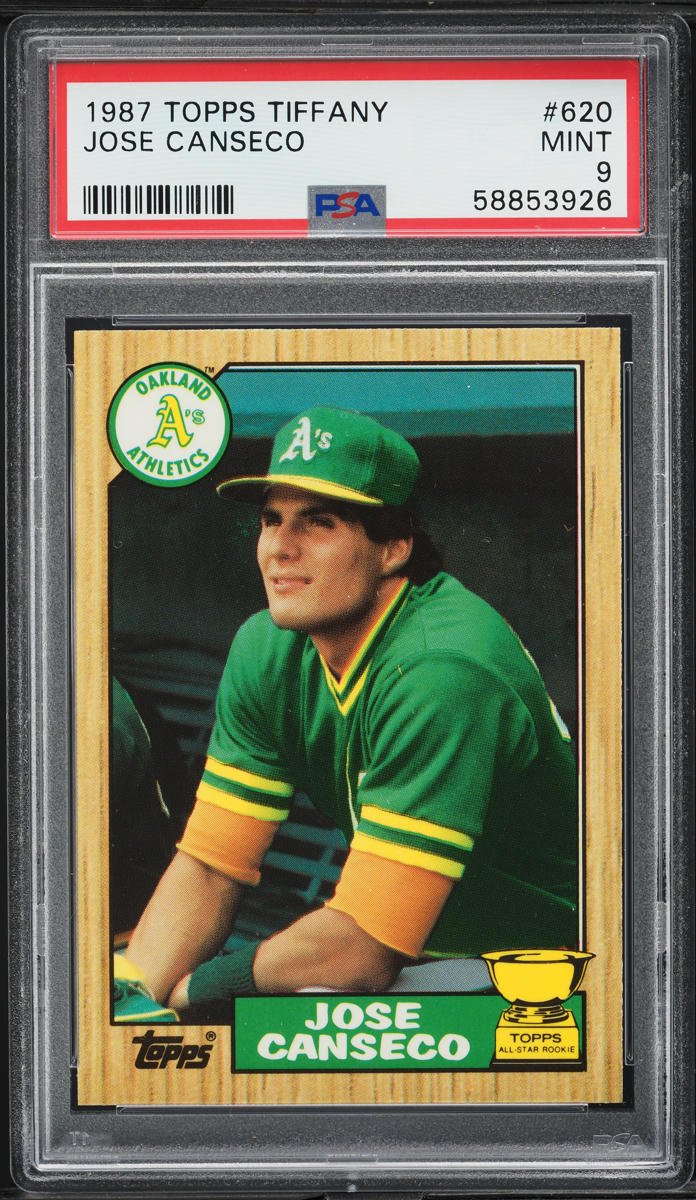 1987 Topps Tiffany Jose Canseco #620 PSA 9 MINT