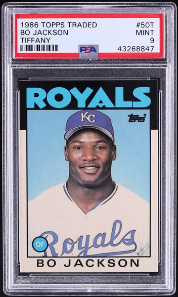1986 Topps Traded Tiffany Bo Jackson ROOKIE #50T PSA 9 MINT