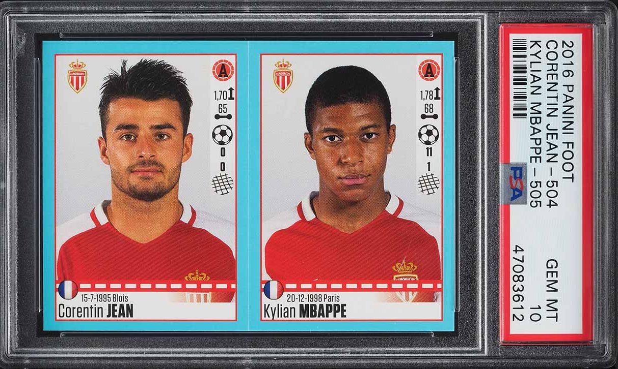 2016 Panini Foot Kylian Mbappe ROOKIE #504/505 PSA 10 GEM MINT