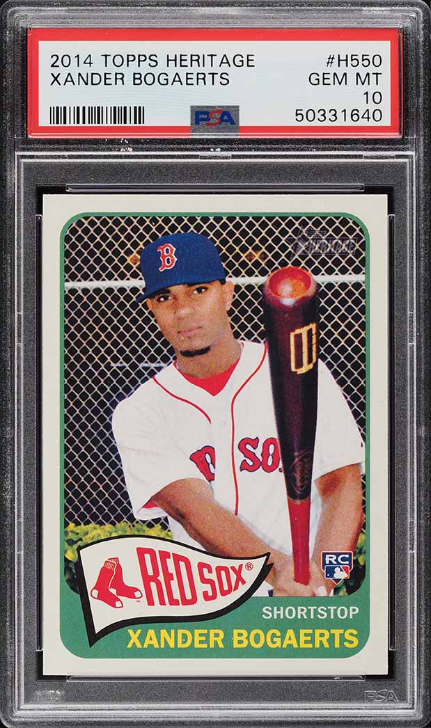 2014 Topps Heritage Xander Bogaerts ROOKIE #H550 PSA 10 GEM MINT