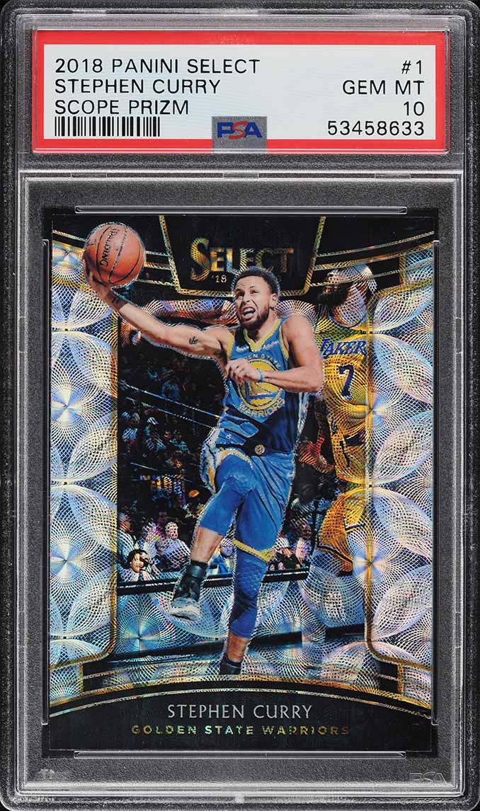 2018 Select Concourse Scope Prizm Stephen Curry #1 PSA 10 GEM MINT