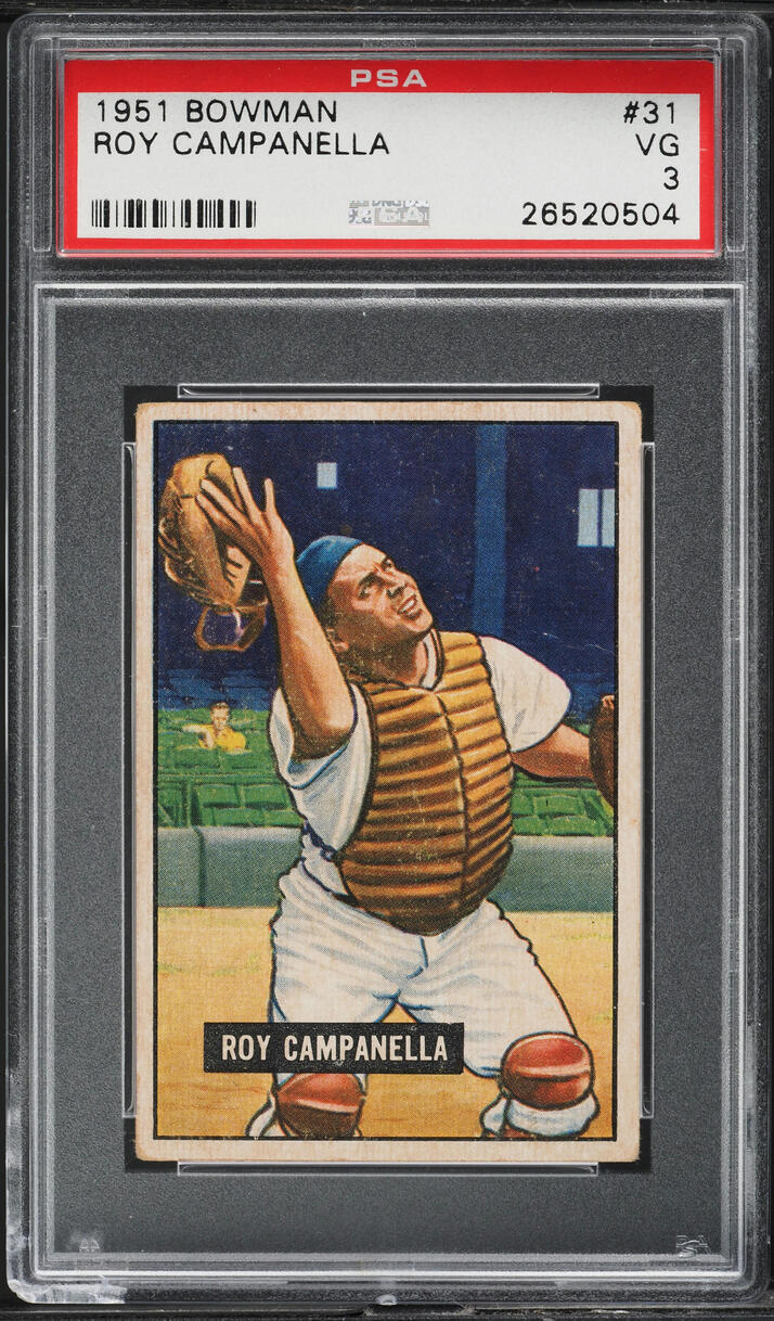 1951 Bowman Roy Campanella #31 PSA 3 VG