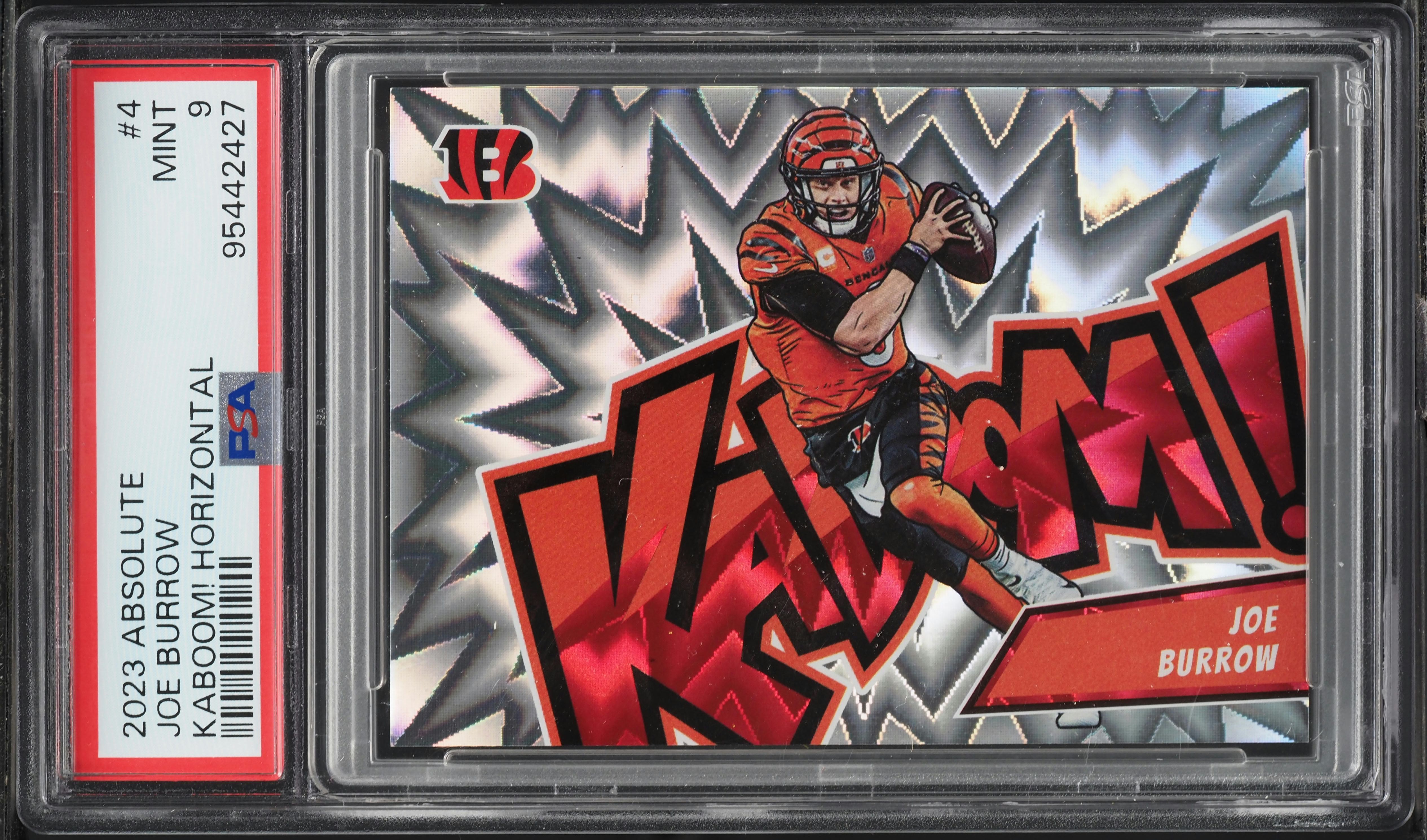2023 Absolute Kaboom! Horizontal Joe Burrow #4 PSA 9 MINT