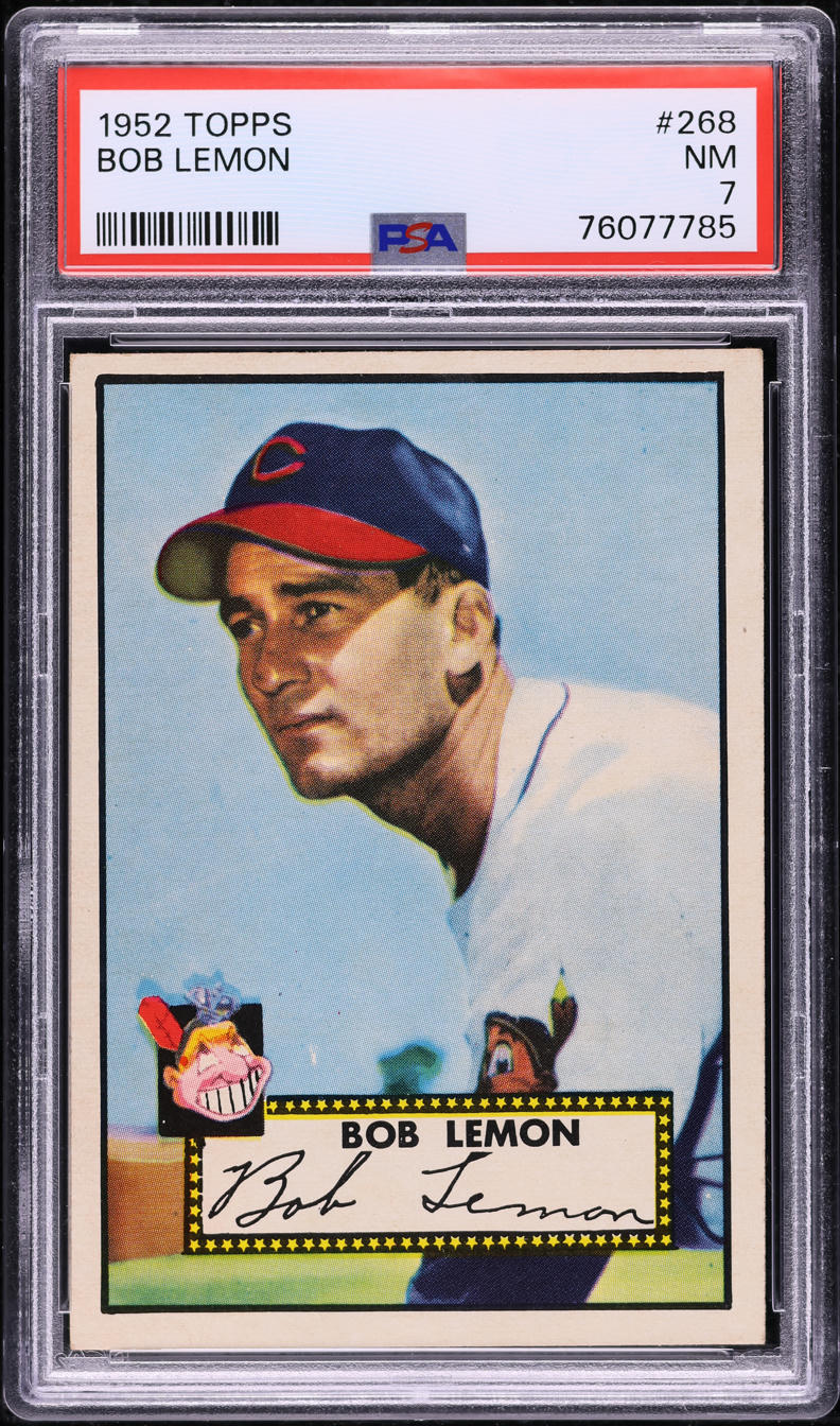1952 Topps Bob Lemon #268 PSA 7 NRMT