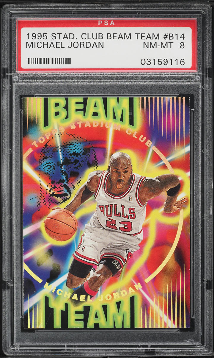 1995 Stadium Club Beam Team Michael Jordan #B14 PSA 8 NM-MT