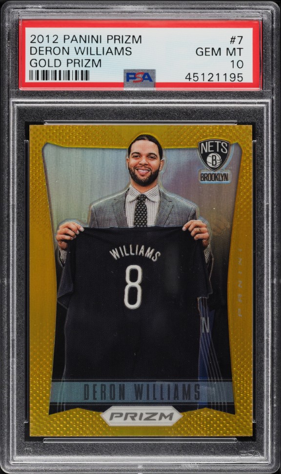 2012 Panini Prizm Gold Prizms Deron Williams /10 #7 PSA 10 GEM MINT