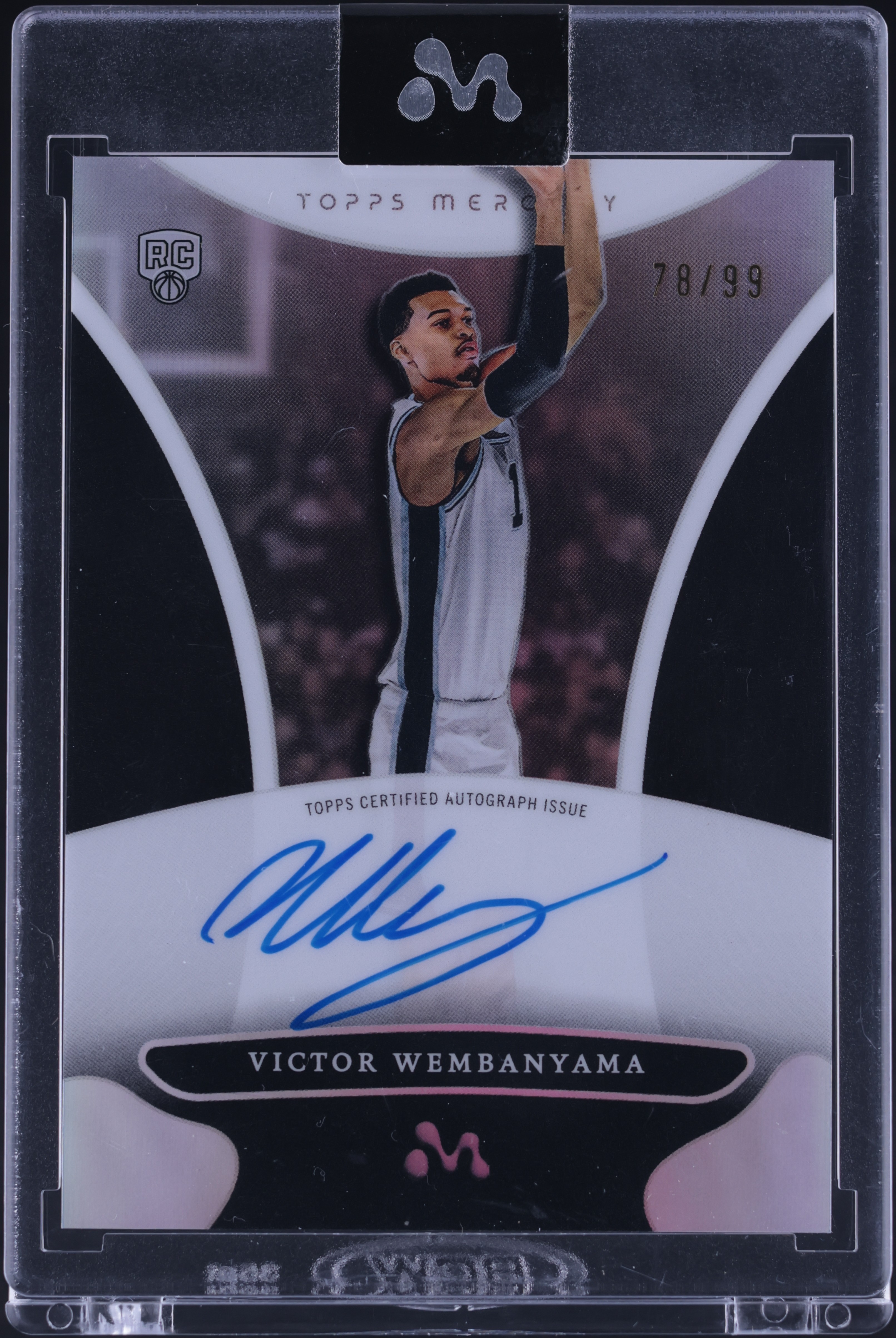 2023 Topps Mercury Refractor Victor Wembanyama ROOKIE AUTO /99 #WA-3