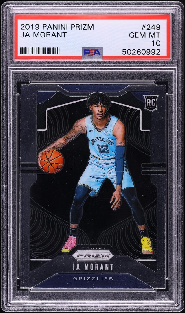 2019 Panini Prizm Ja Morant ROOKIE #249 PSA 10 GEM MINT
