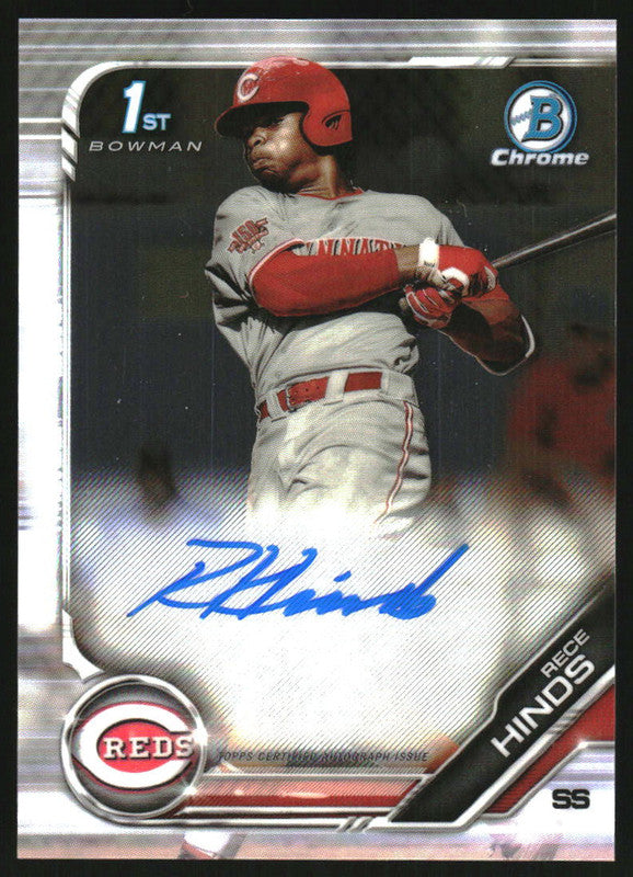 2019 Bowman Draft Chrome Pick Autographs #CDA-RH Rece Hinds Auto