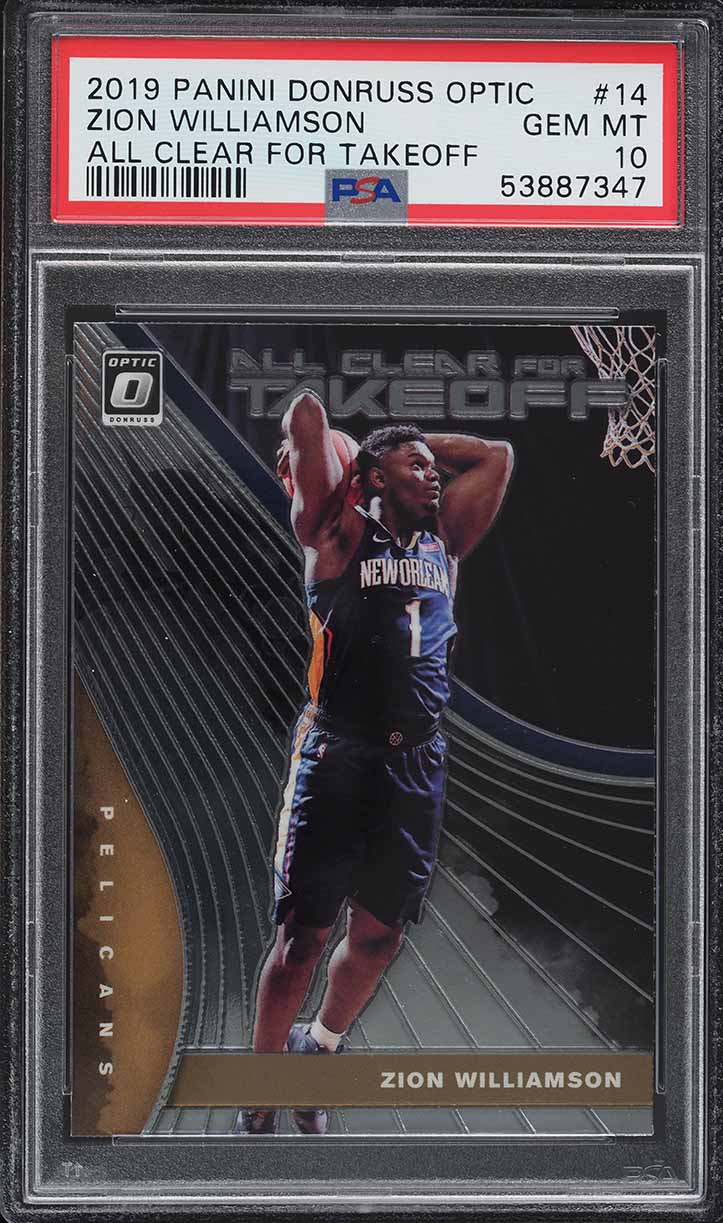 2019 Donruss Optic All Clear For Takeoff Zion Williamson ROOKIE RC PSA 10 GEM MT