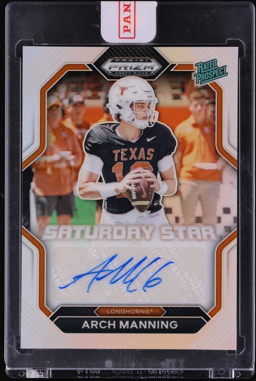 2023 Panini Prizm Draft Picks Saturday Star Silver Arch Manning ROOKIE AUTO #SSS-ARM