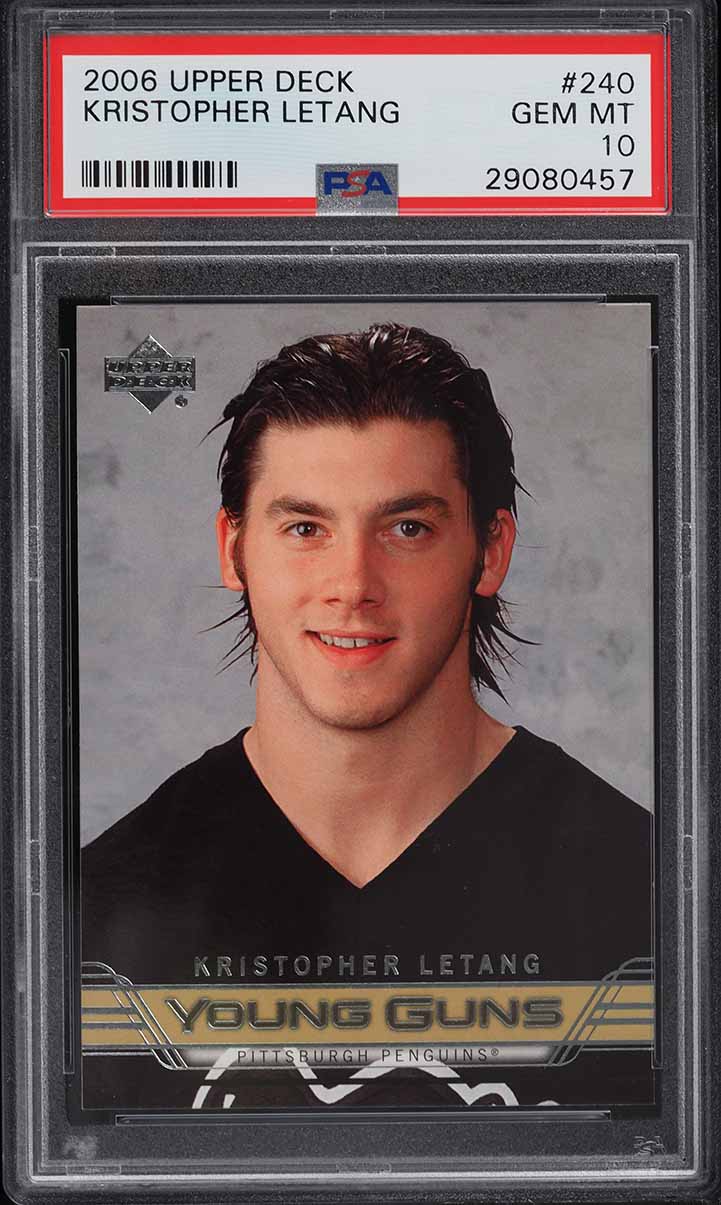 2006 Upper Deck Young Guns Kristopher Letang ROOKIE #240 PSA 10 GEM MINT