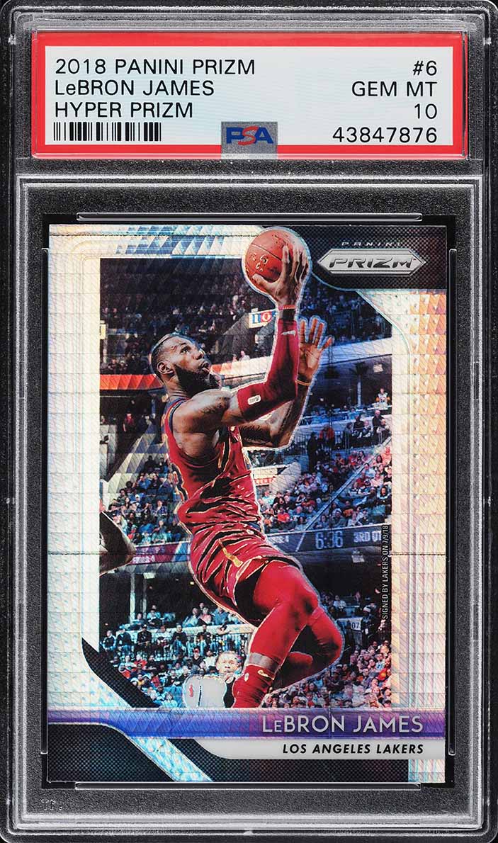 2018 Panini Prizm Hyper Prizms LeBron James #6 PSA 10 GEM MINT
