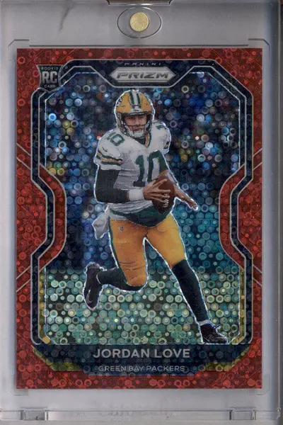 2020 Panini Prizm Prizm No Huddle Red #363 Jordan Love RC /50