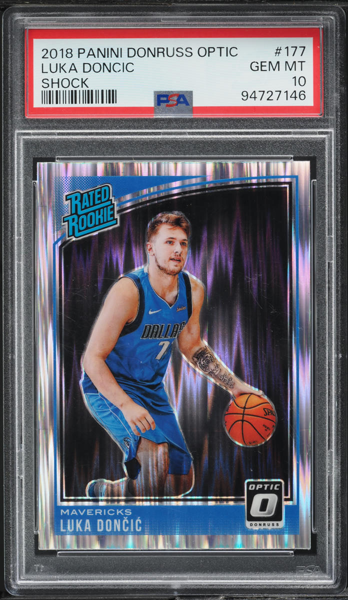 2018 Donruss Optic Shock Luka Doncic ROOKIE #177 PSA 10 GEM MINT
