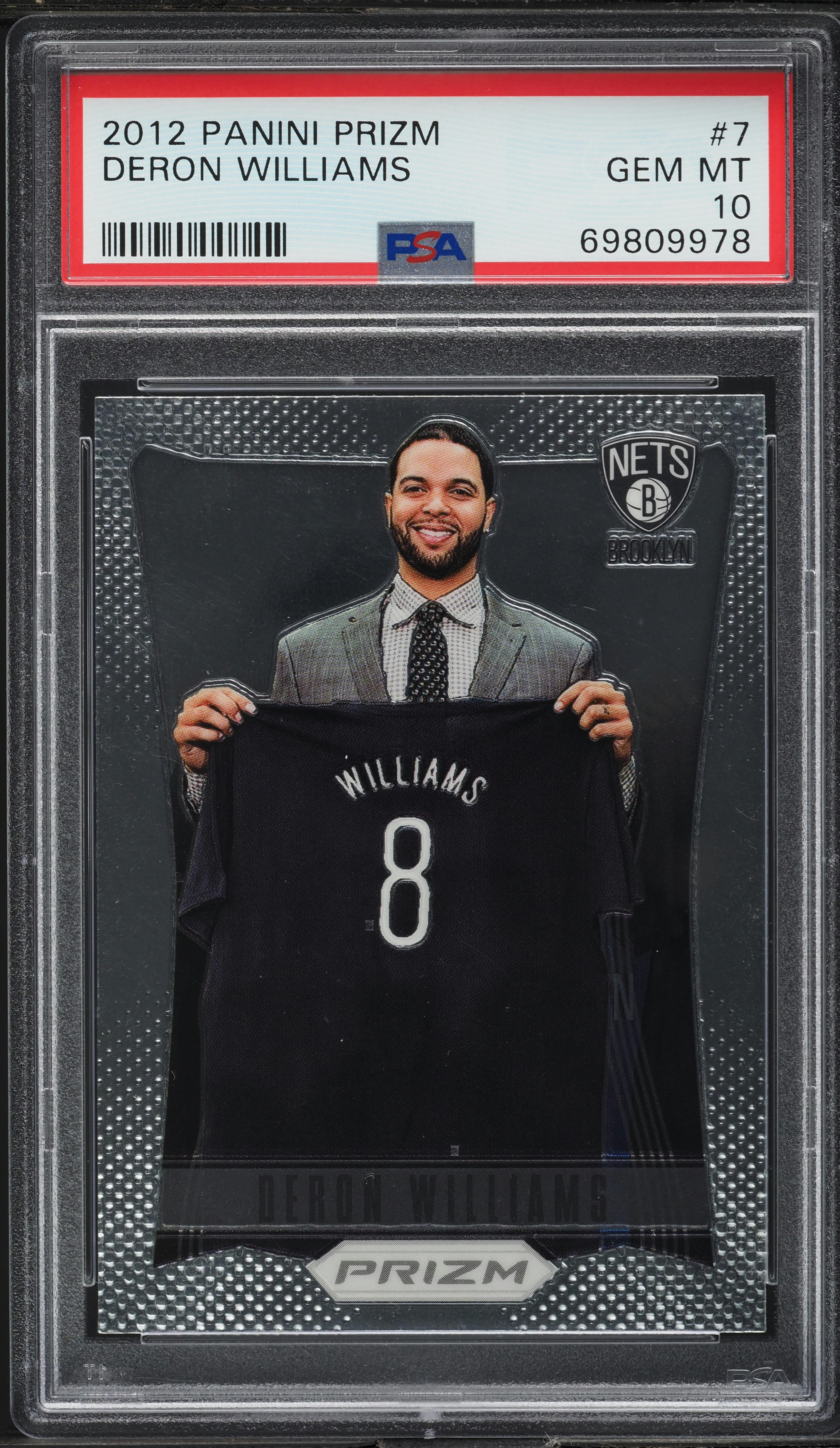 2012 Panini Prizm Deron Williams #7 PSA 10 GEM MINT