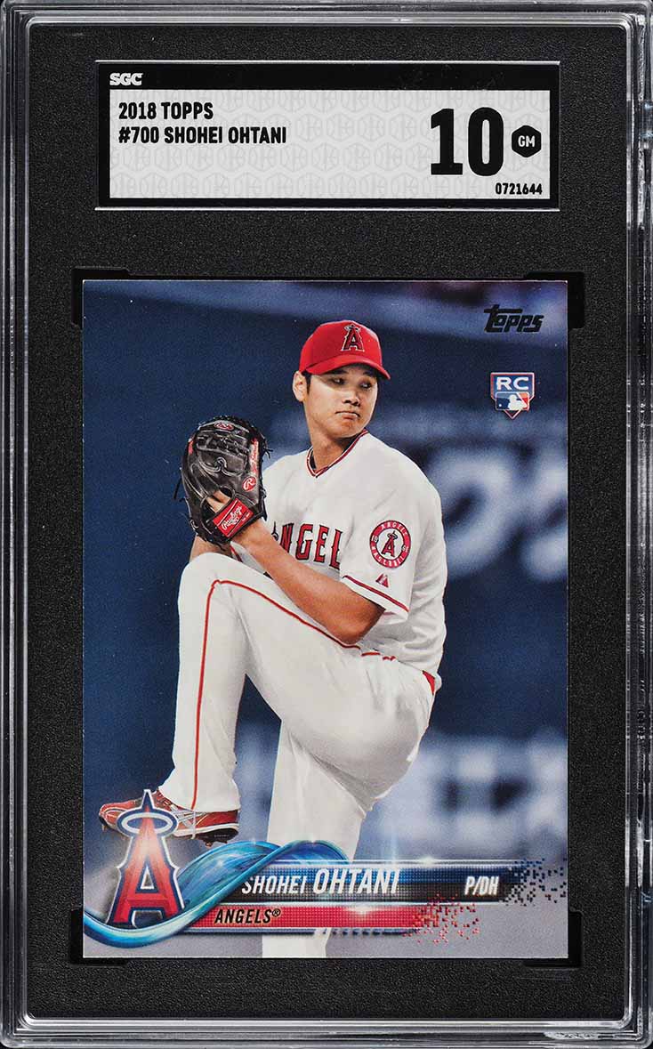 2018 Topps Pitching Shohei Ohtani ROOKIE #700 SGC 10 GEM MINT