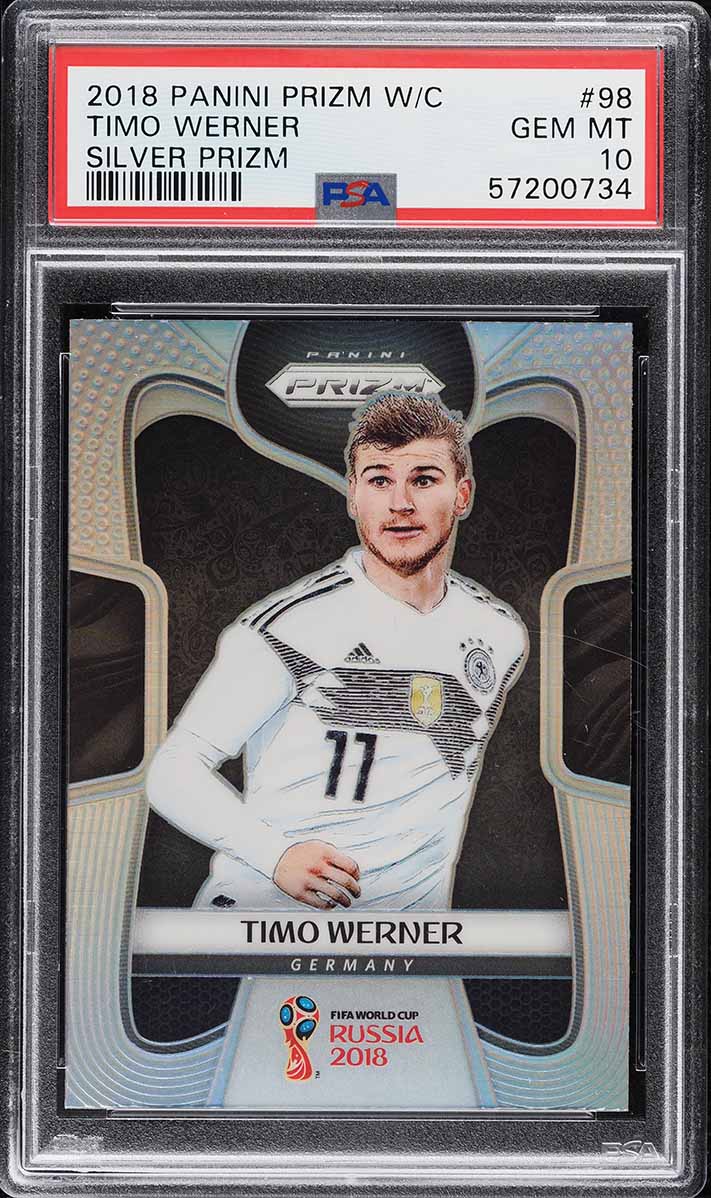 2018 Panini Prizm World Cup Silver Timo Werner ROOKIE #98 PSA 10 GEM MINT
