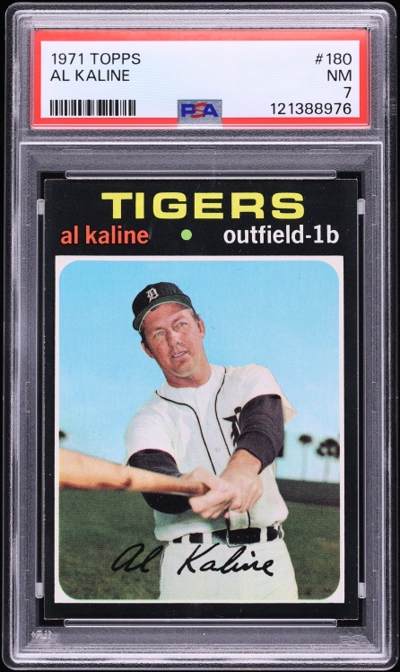 1971 Topps Al Kaline #180 PSA 7 NRMT