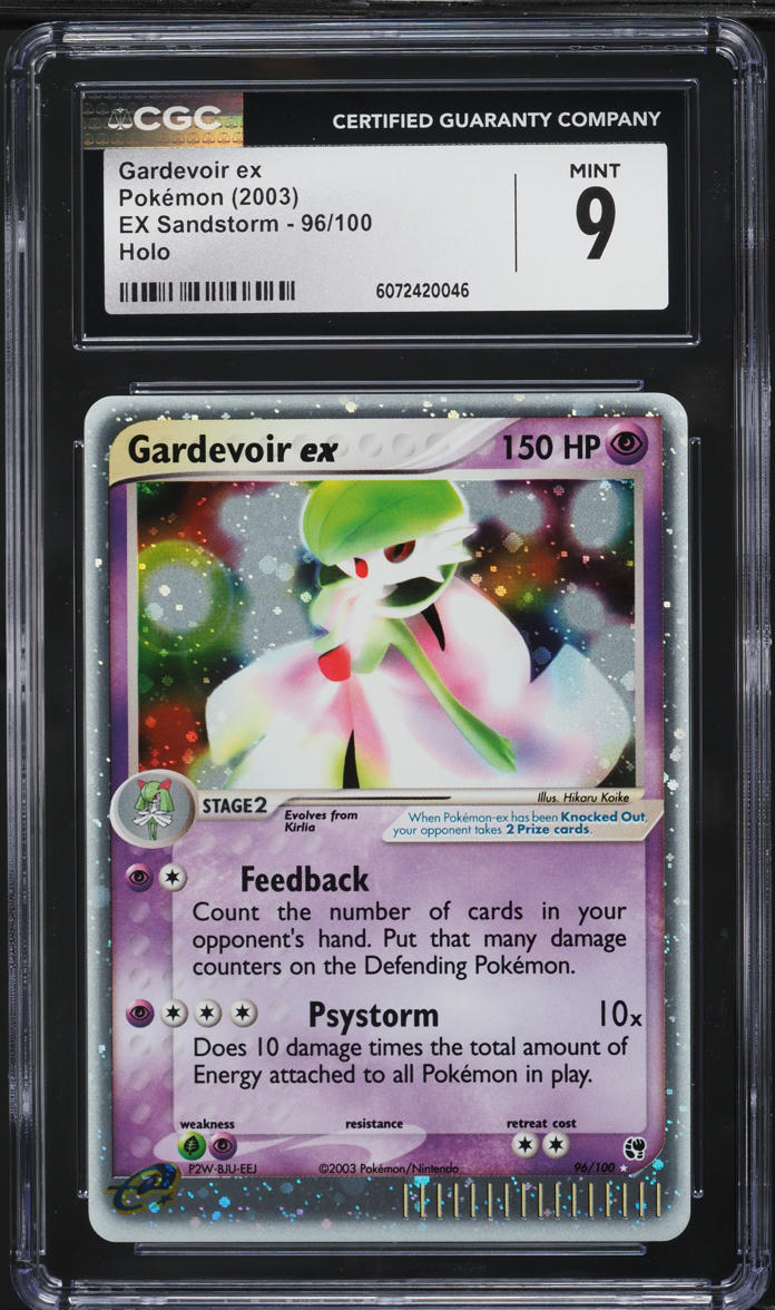 2003 Pokemon EX Sandstorm Holo Gardevoir ex #96 CGC 9 MINT