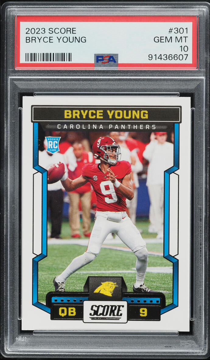 2023 Score Football Bryce Young ROOKIE #301 PSA 10 GEM MINT