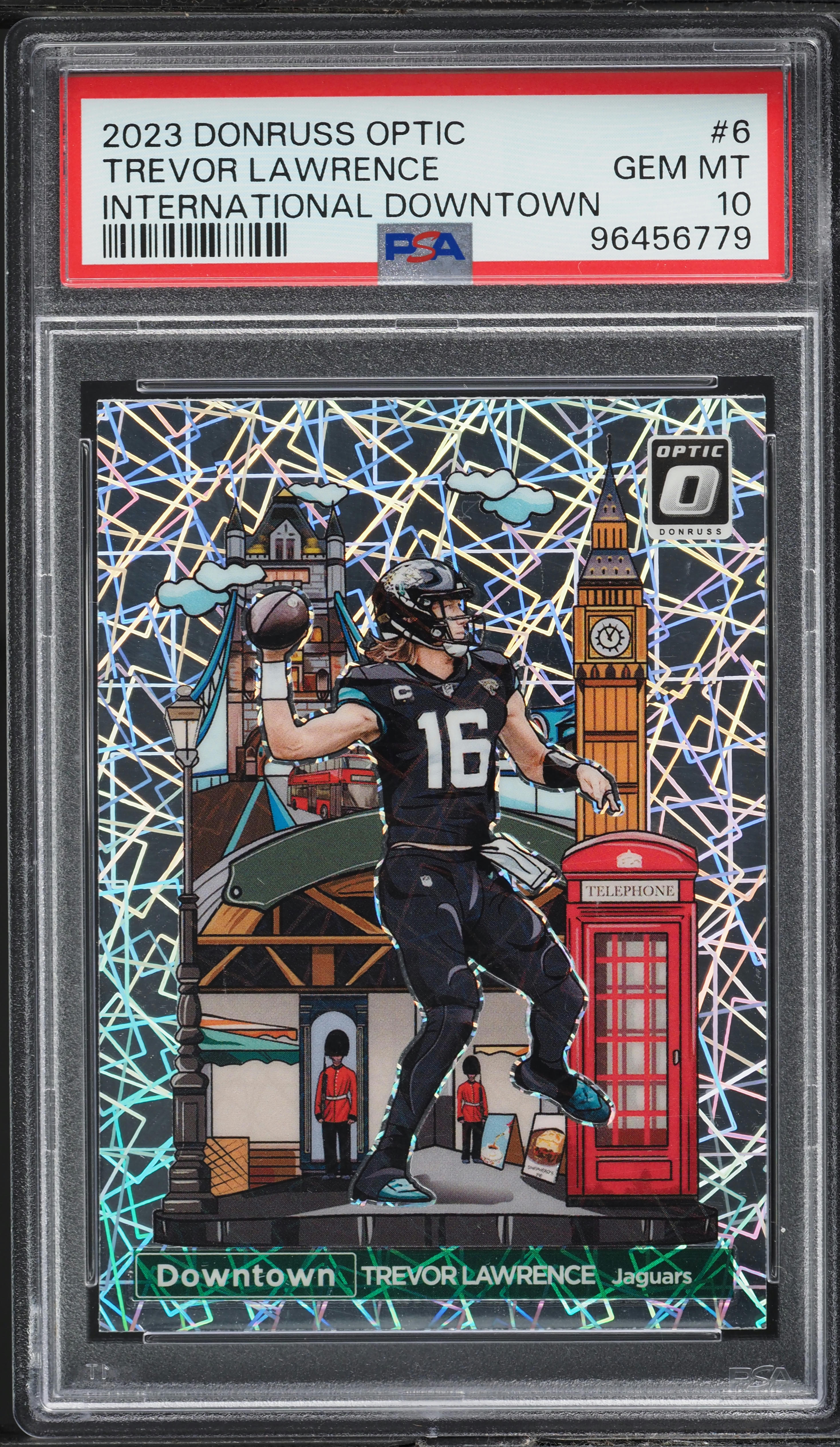 2023 Donruss Optic International Downtown Trevor Lawrence #6 PSA 10 GEM MINT