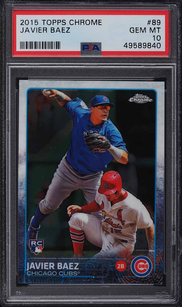 2015 Topps Chrome Javier Baez ROOKIE RC #89 PSA 10 GEM MINT