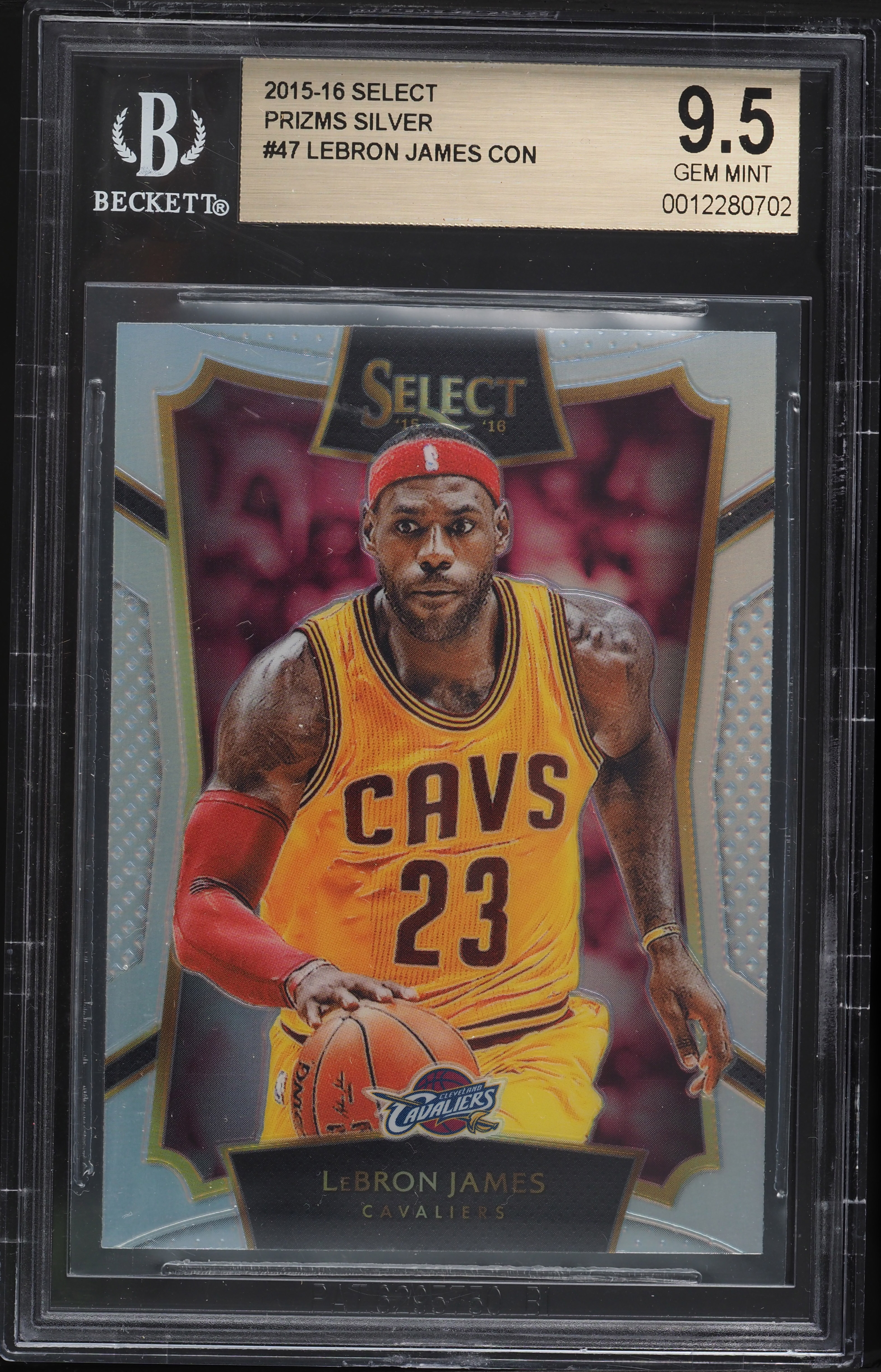 2015 Select Silver Prizm LeBron James #47 BGS 9.5 GEM MINT