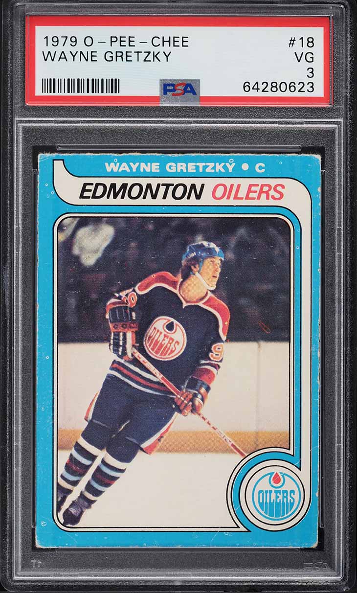 1979 O-Pee-Chee Hockey Wayne Gretzky ROOKIE #18 PSA 3 VG