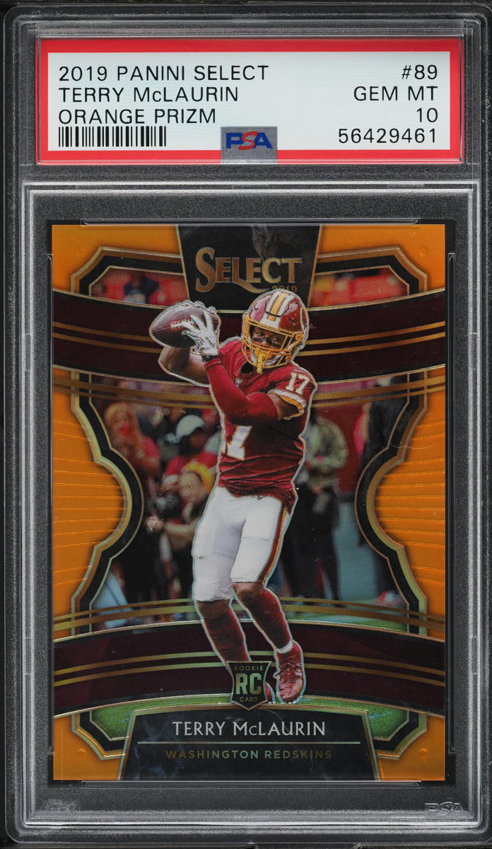 2019 Select Concourse Orange Prizm Terry McLaurin ROOKIE /49 #89 PSA 10 GEM MINT