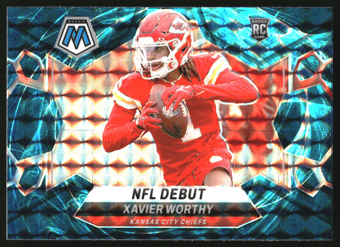 2024 Panini Mosaic Genesis Prizm #285 Xavier Worthy RC Rookie