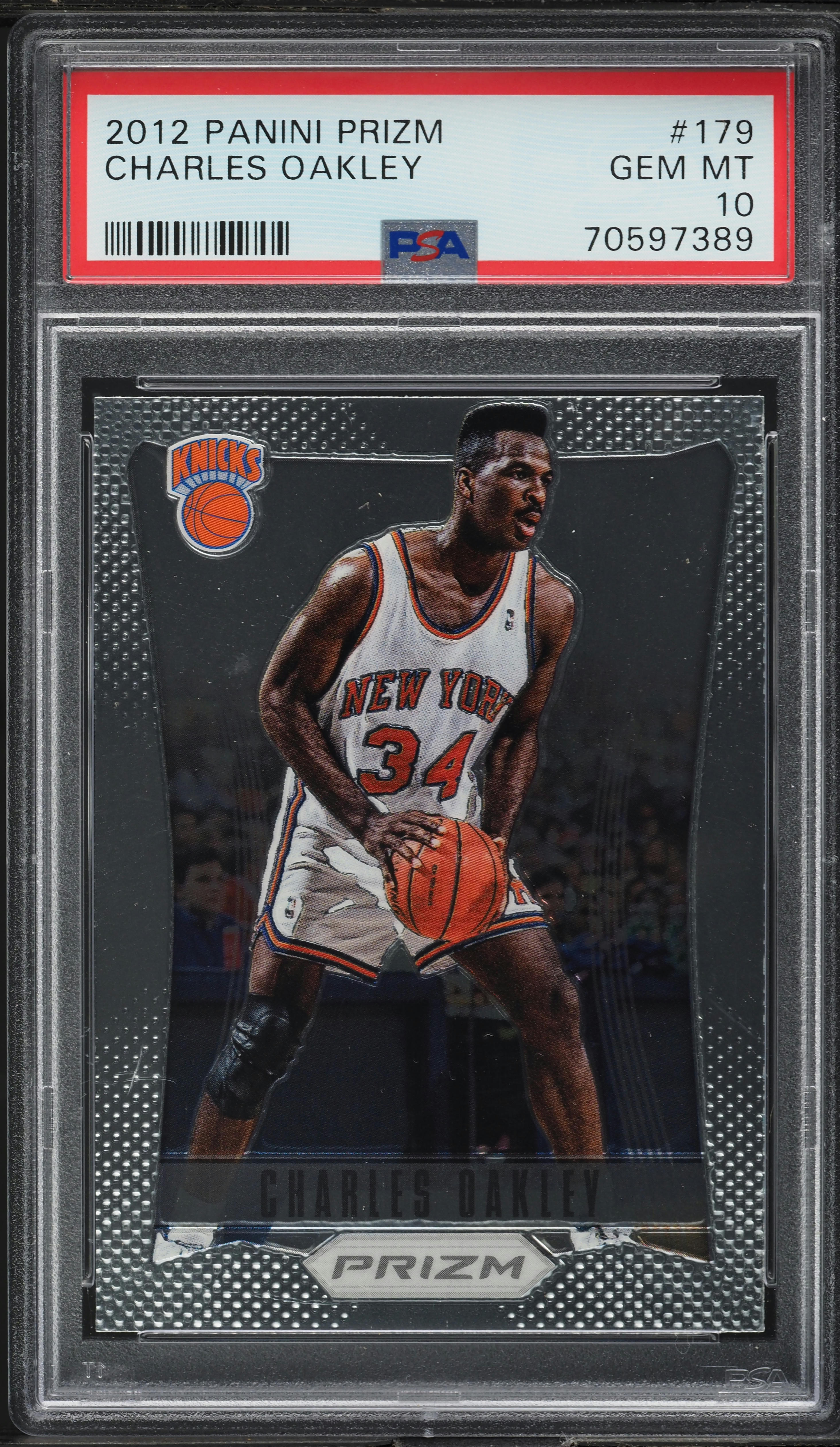 2012 Panini Prizm Charles Oakley #179 PSA 10 GEM MINT