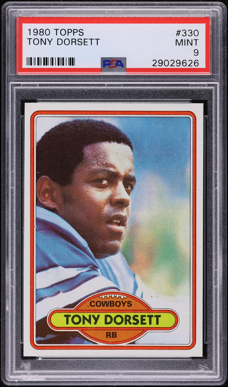 1980 Topps Football Tony Dorsett #330 PSA 9 MINT