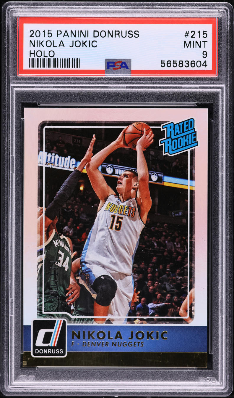 2015 Donruss Holo Nikola Jokic ROOKIE /199 #215 PSA 9 MINT