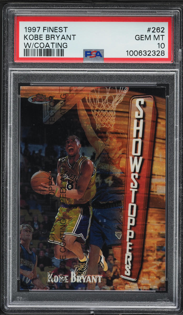 1997 Finest Basketball w/ Coating Kobe Bryant #262 PSA 10 GEM MINT