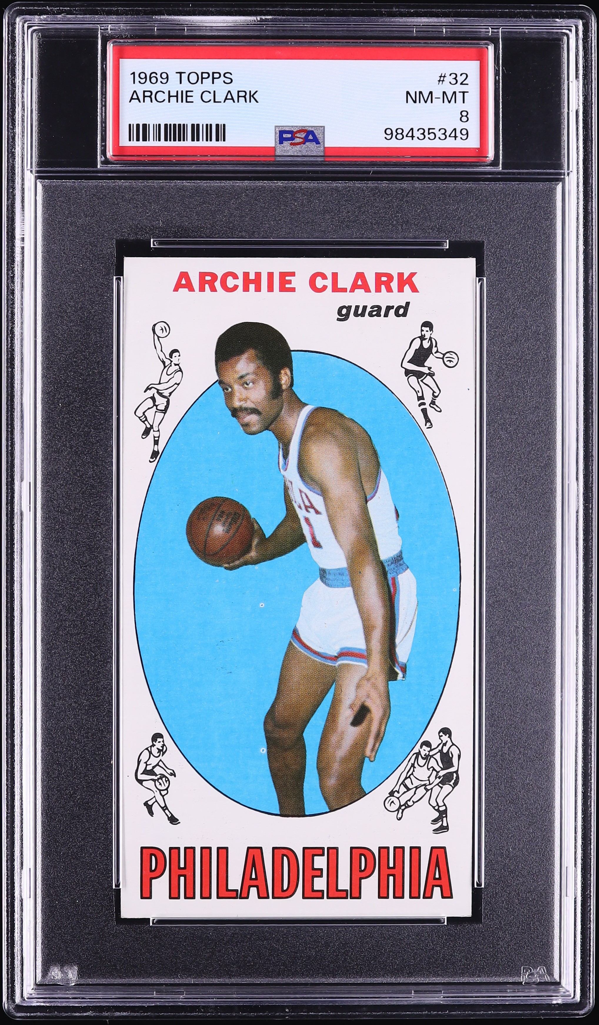 1969 Topps Basketball Archie Clark ROOKIE #32 PSA 8 NM-MT
