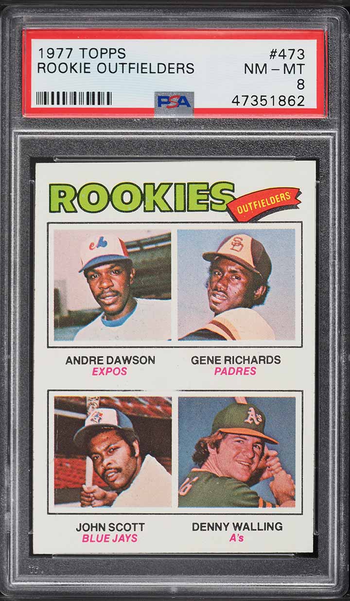 1977 Topps Andre Dawson ROOKIE #473 PSA 8 NM-MT