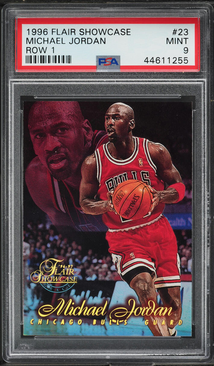 1996 Flair Showcase Row 1 Michael Jordan #23 PSA 9 MINT