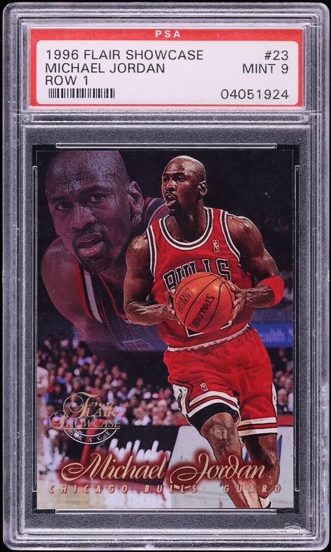 1996 Flair Showcase Row 1 Michael Jordan #23 PSA 9 MINT