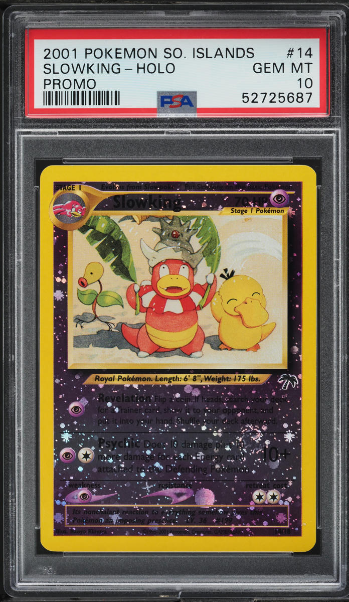 2001 Pokemon Southern Islands Promo Reverse Holo Slowking #14 PSA 10 GEM MINT