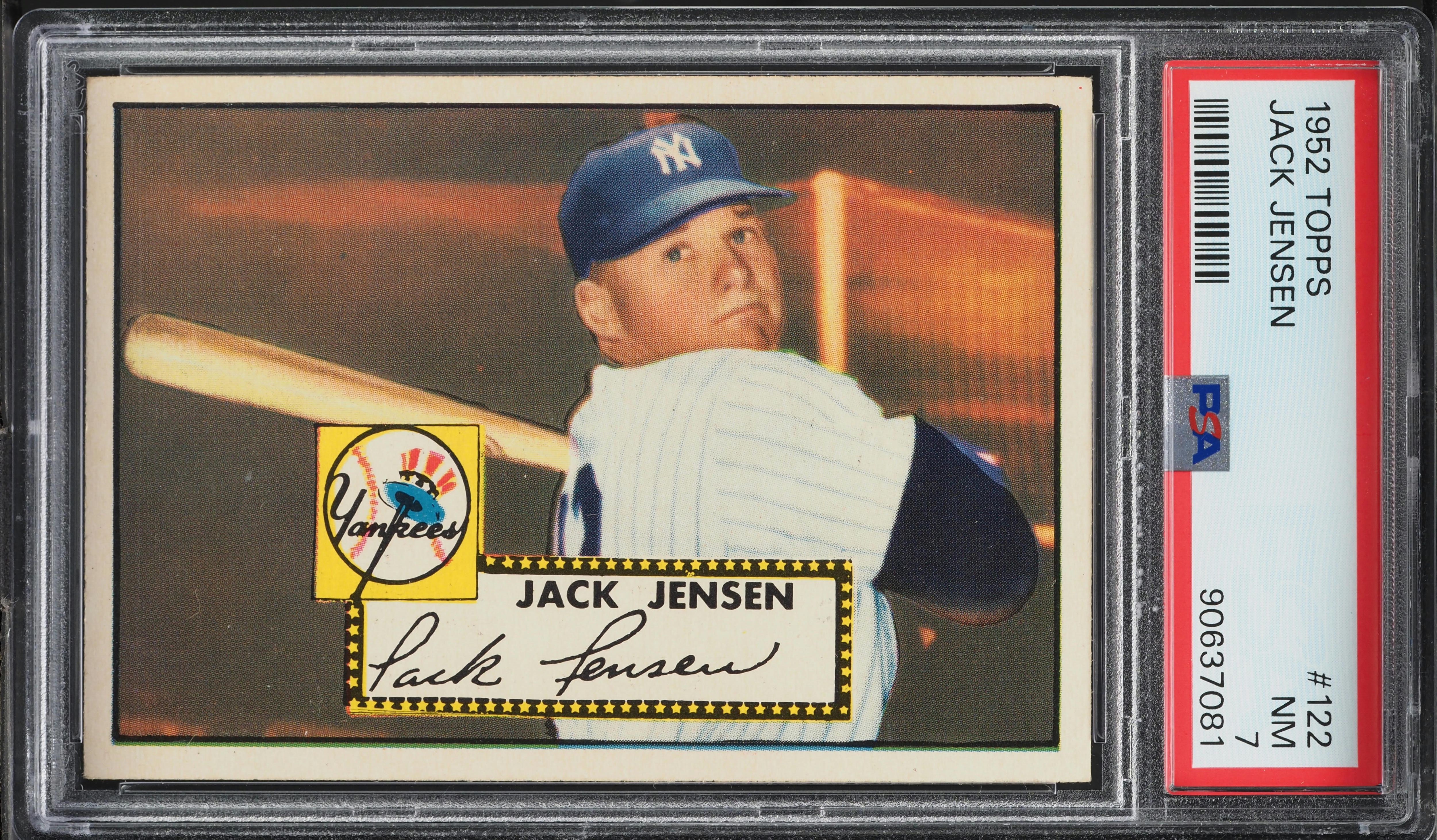 1952 Topps Jackie Jensen #122 PSA 7 NRMT
