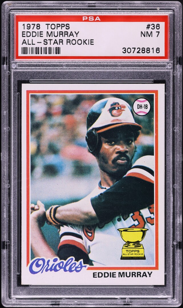 1978 Topps Eddie Murray ROOKIE #36 PSA 7 NRMT