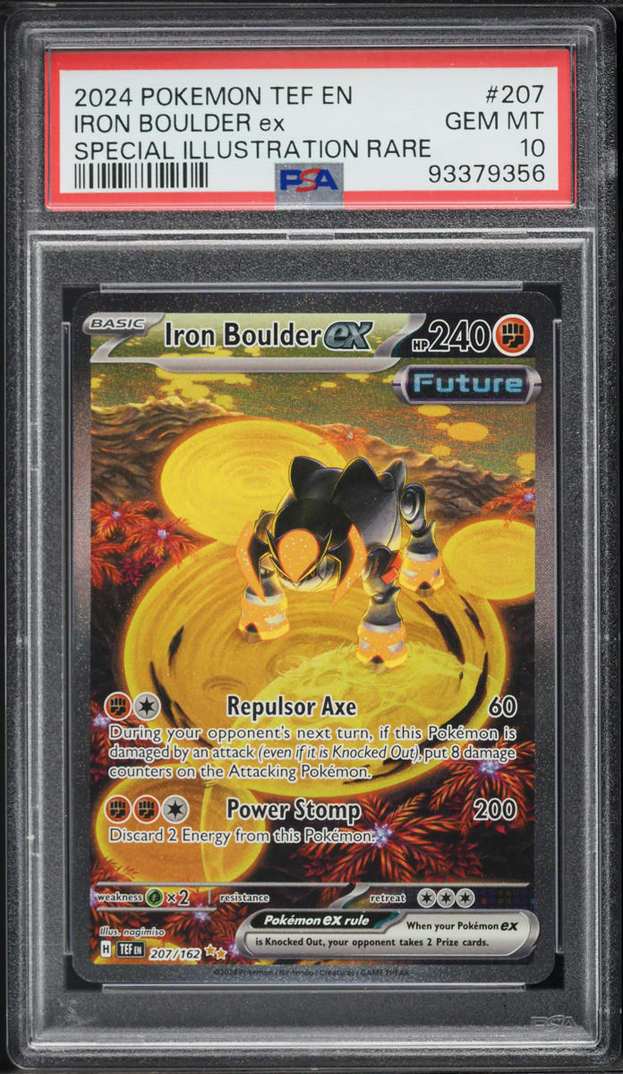 2024 Pokemon Scarlet & Violet Temporal Forces SIR Iron Boulder ex #207 PSA 10 GEM MINT