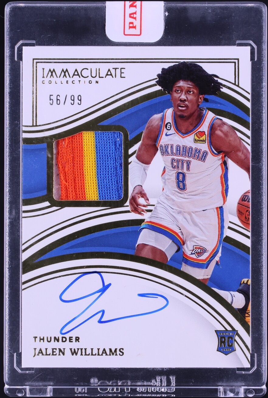 2022 Immaculate Collection Jalen Williams ROOKIE PATCH AUTO /99 #131