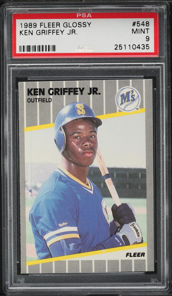 1989 Fleer Glossy Ken Griffey Jr. ROOKIE #548 PSA 9 MINT