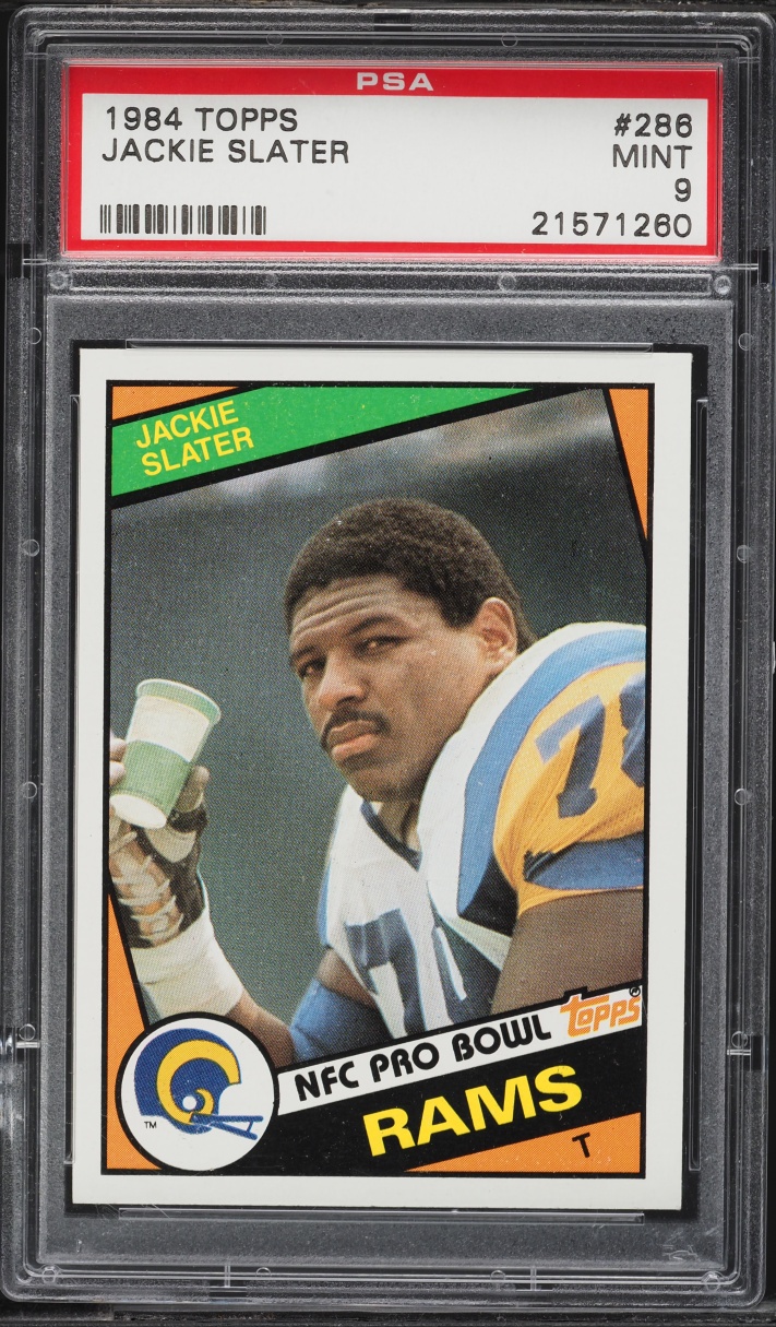 1984 Topps Football Jackie Slater ROOKIE #286 PSA 9 MINT