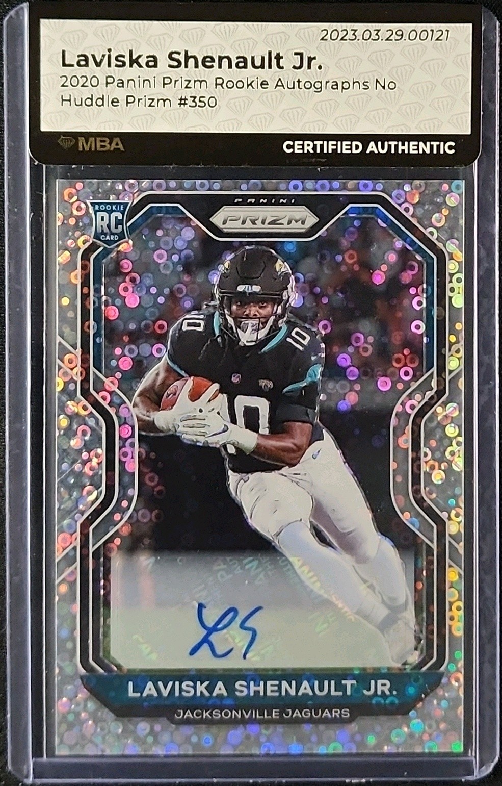2020 Panini Prizm No Huddle Laviska Shenault Jr. ROOKIE AUTO #350 MBA AUTH