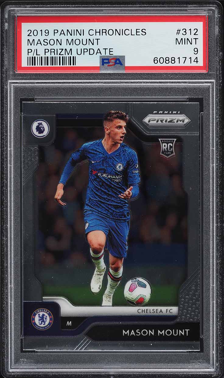 2019 Panini Chronicles Prizm Update Mason Mount ROOKIE #312 PSA 9 MINT