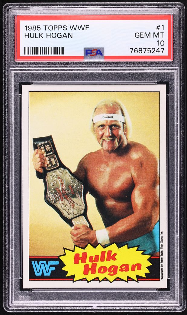 1985 Topps WWF Wrestling Hulk Hogan #1 PSA 10 GEM MINT