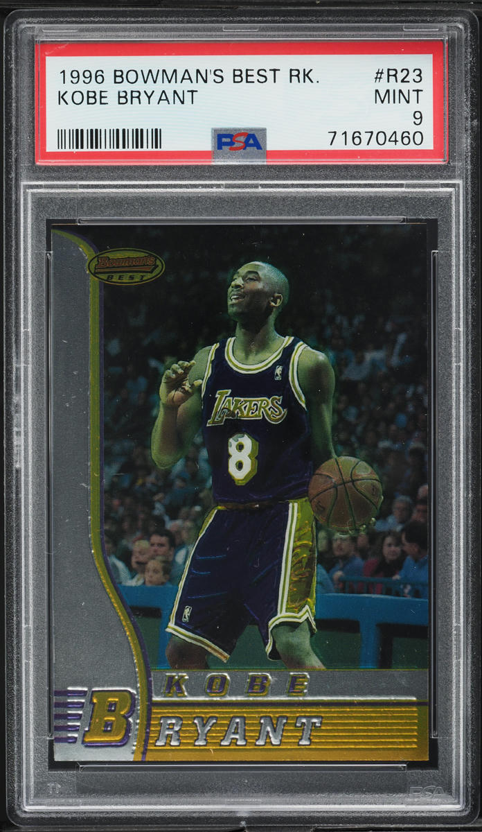 1996 Bowman's Best Kobe Bryant ROOKIE #R23 PSA 9 MINT